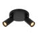 Lucide RITMO - Plafondspot - Ø 15 cm - 2xGU10 (MR11) - Zwart