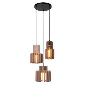 ROLLO - Hanglamp - 3xE27 - Taupe