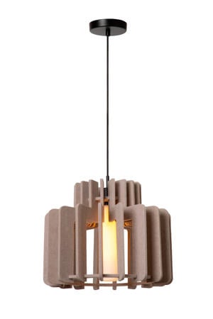 ROLLO - Hanglamp - 1xE27 - Taupe