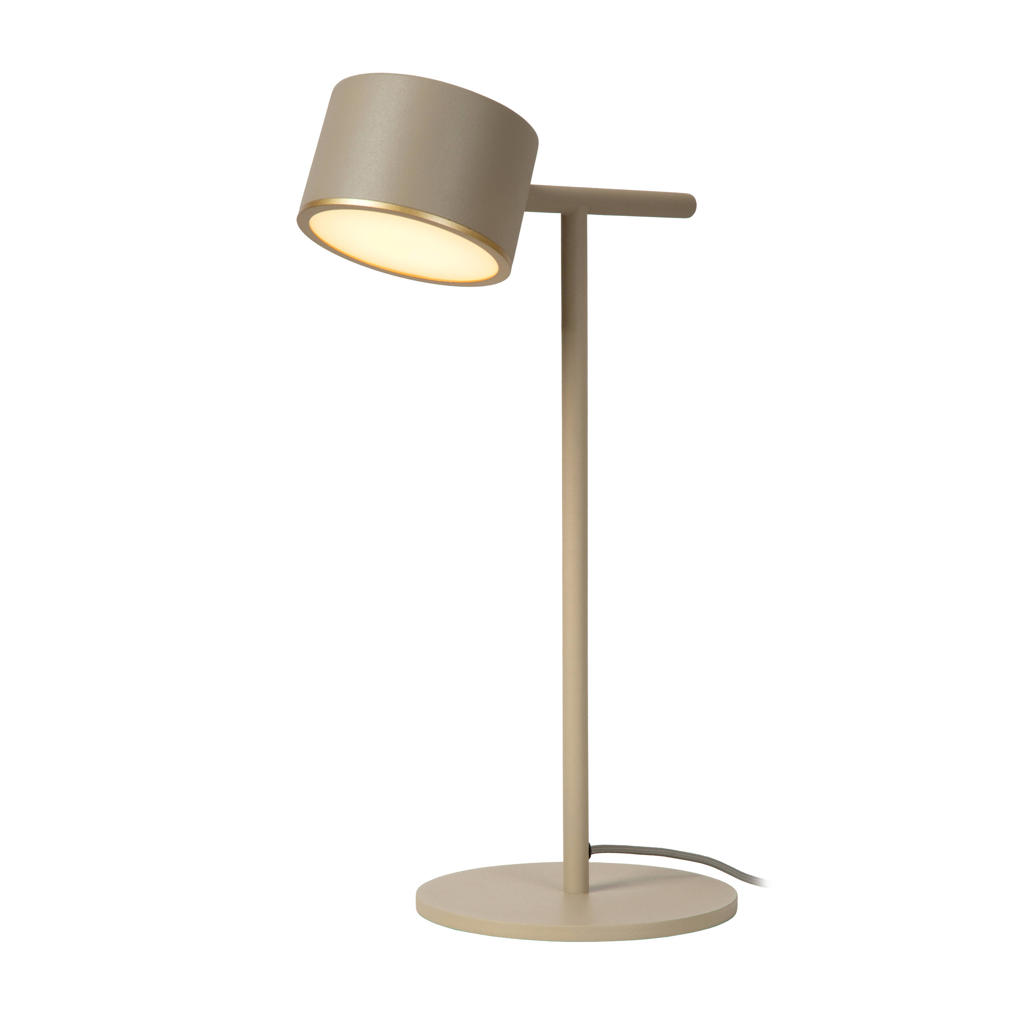Lucide GIAN - Tafellamp - LED Dimb. - 1x9W 2700K - Taupe