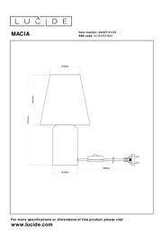 thumbnail: Lucide MACIA - Tafellamp - 1xE14 - Groen