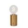 Lucide VIVO - Oplaadbare Tafellamp - Accu/Batterij - Ø 8 cm - LED Dimb. - E27 - 1x1W 2700K - Mat Goud / Messing
