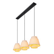 thumbnail: Lucide TRIBUTE - Hanglamp - 3xE27 - Beige