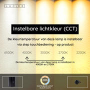 thumbnail: Lucide TONI - Oplaadbare Wandspot / Wandlamp - Accu/Batterij - Ø 8,1 cm - LED Dimb. - CCT - 1x2W 2700K/4000K - Magnetisch - Zwart