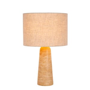 NIMUE - Tafellamp - Ø 30 cm - 1xE27 - Taupe