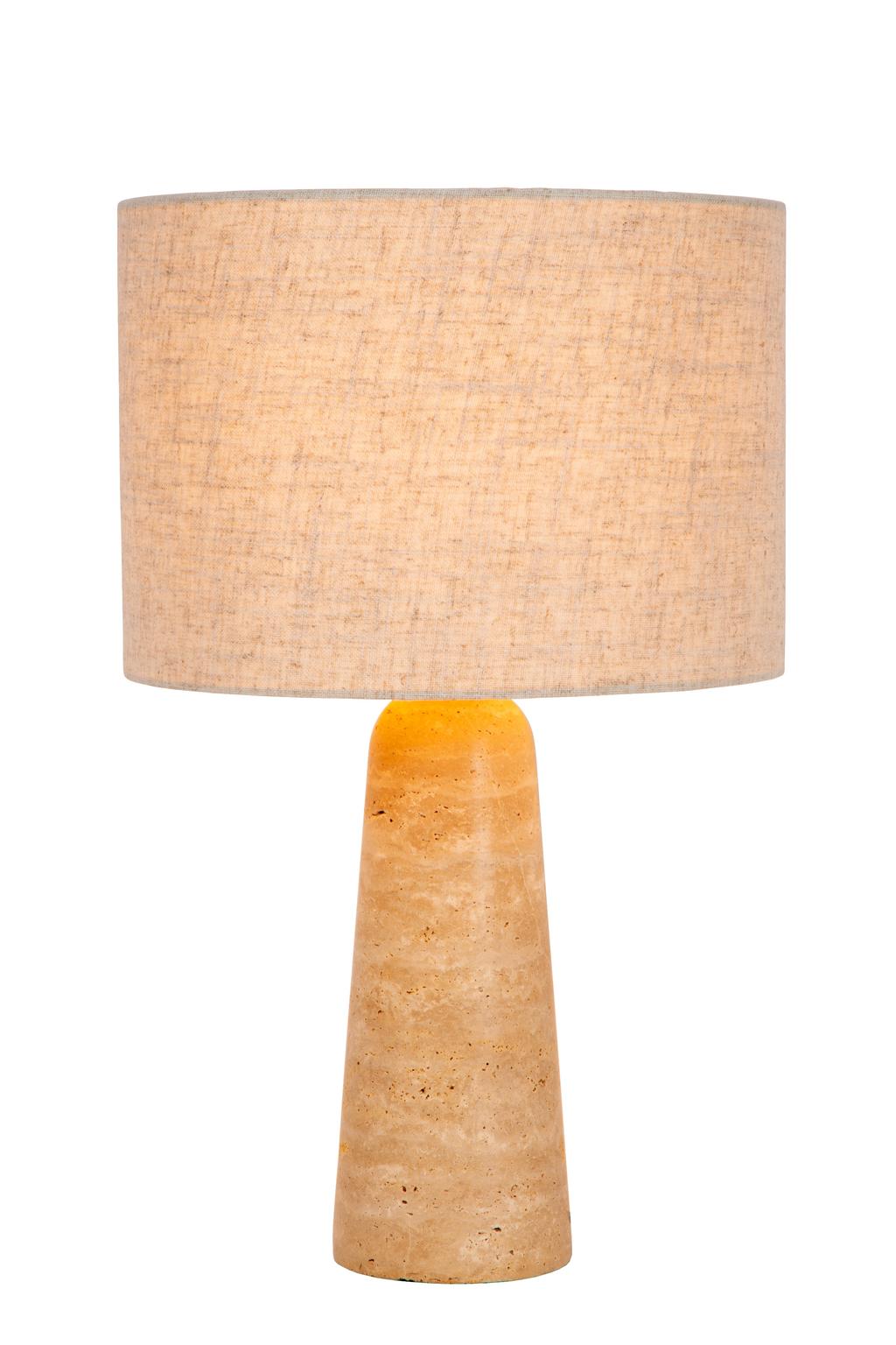 Lucide NIMUE - Tafellamp - Ø 30 cm - 1xE27 - Taupe