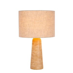 NIMUE - Tafellamp - Ø 30 cm - 1xE27 - Taupe
