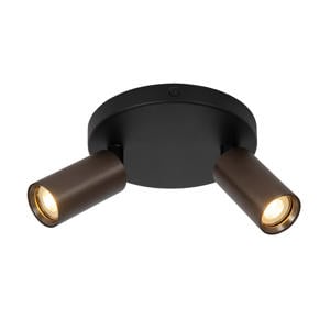 RITMO - Plafondspot - Ø 15 cm - 2xGU10 (MR11) - Koffie