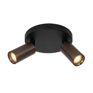 RITMO - Plafondspot - Ø 15 cm - 2xGU10 (MR11) - Koffie