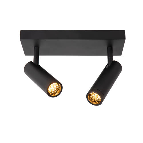 Lucide GRADO - Plafondspot - 2xGU10 (MR11) - Zwart afbeelding