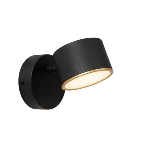 Lucide GIAN - Wandlamp - LED Dimb. - 1x9W 2700K - Zwart afbeelding