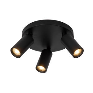 RITMO - Plafondspot - Ø 18 cm - 3xGU10 (MR11) - Zwart