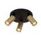 Lucide RITMO - Plafondspot - Ø 18 cm - 3xGU10 (MR11) - Mat Goud / Messing