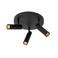 Lucide GRADO - Plafondspot - Ø 25 cm - 3xGU10 (MR11) - Zwart