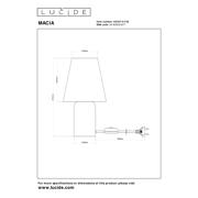 thumbnail: Lucide MACIA - Tafellamp - 1xE14 - Beige