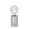 Lucide VIVO - Oplaadbare Tafellamp - Accu/Batterij - Ø 8 cm - LED Dimb. - E27 - 1x1W 2700K - Chroom