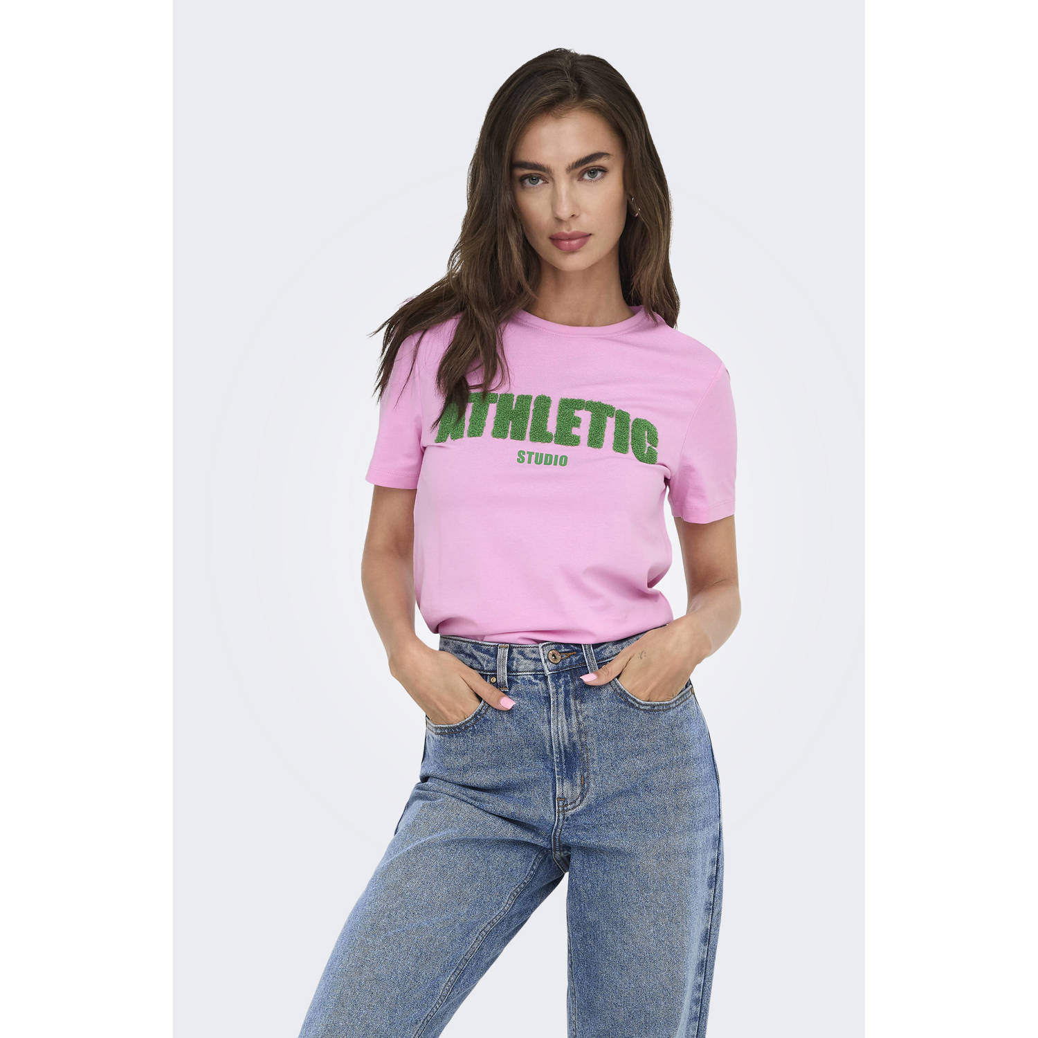 ONLY T-shirt roze
