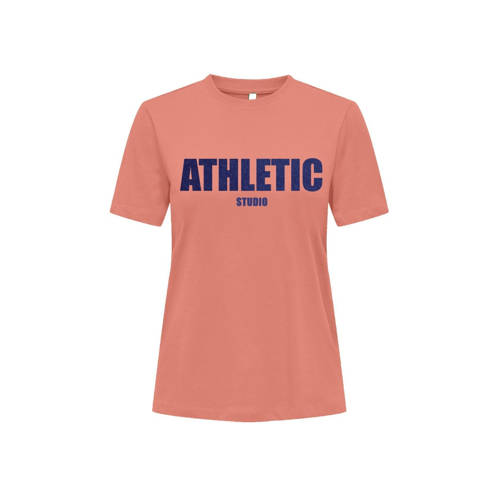 ONLY T-shirt oranje afbeelding