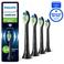 Philips Sonicare Optimal White – Opzetborstels voor Elektrische Tandenborstel – Zwart – Verpakking van 4 - HX6064/88