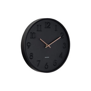 wandklok Calma zwart  (Ø30 cm)