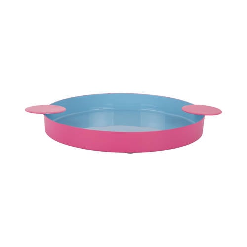 Present Time dienblad Funky blauw en roze afbeelding
