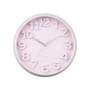 wandklok Elevated Classic Numbers zachtroze