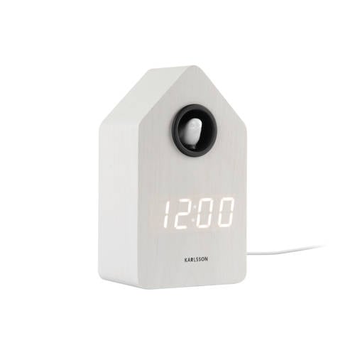 Karlsson wekker Cuckoo wit afbeelding