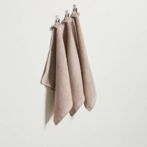 keukendoek wafel zand (50x55 cm) (set van 3)
