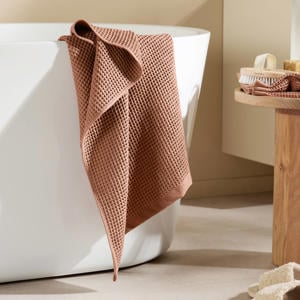 handdoek wafel warmbruin (140x70 cm)