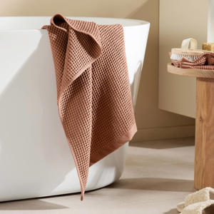 handdoek wafel warmbruin (140x70 cm)
