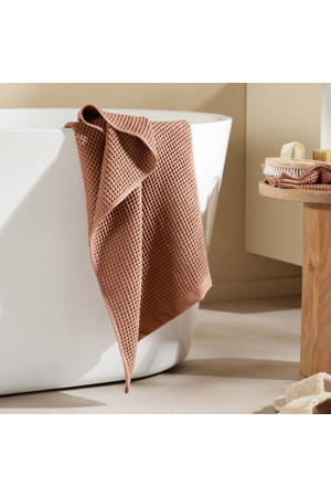 handdoek wafel warmbruin (140x70 cm)