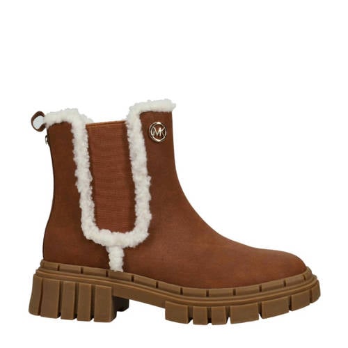Michael Kors Blake gevoerde enkelboots cognac afbeelding