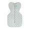 Love to Dream inbakerslaapzak Fase 1 Swaddle UP 1.5 Clouds Olive
