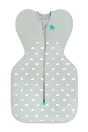 inbakerslaapzak Fase 1 Swaddle UP 1.5 Clouds Olive