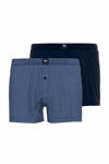 Blauw/donkerblauw