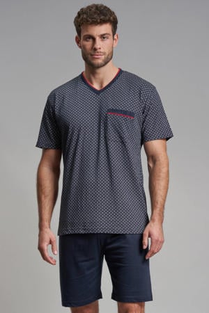 shortama donkerblauw