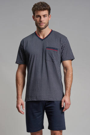 shortama donkerblauw