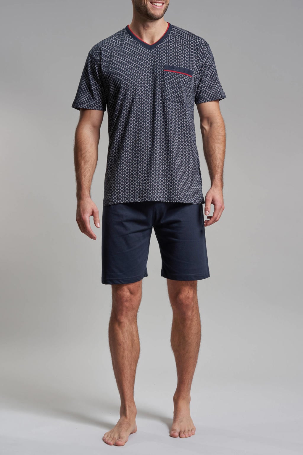Götzburg shortama donkerblauw