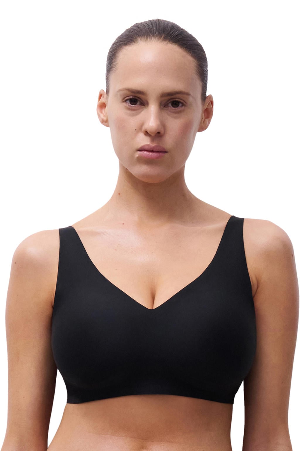 Chantelle seamless niet-voorgevormde bh zonder beugel Soft Stretch Power zwart