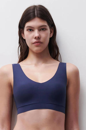seamless voorgevormde bh top Soft Stretch donkerblauw