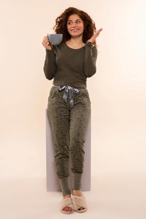 pyjamabroek olijfgroen