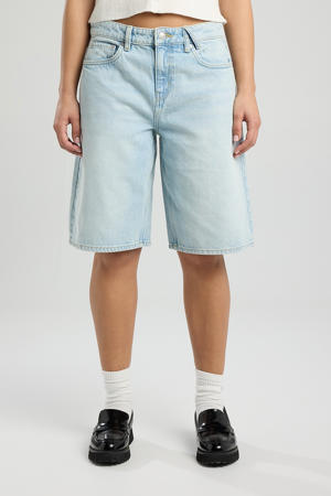 korte jeans blauw