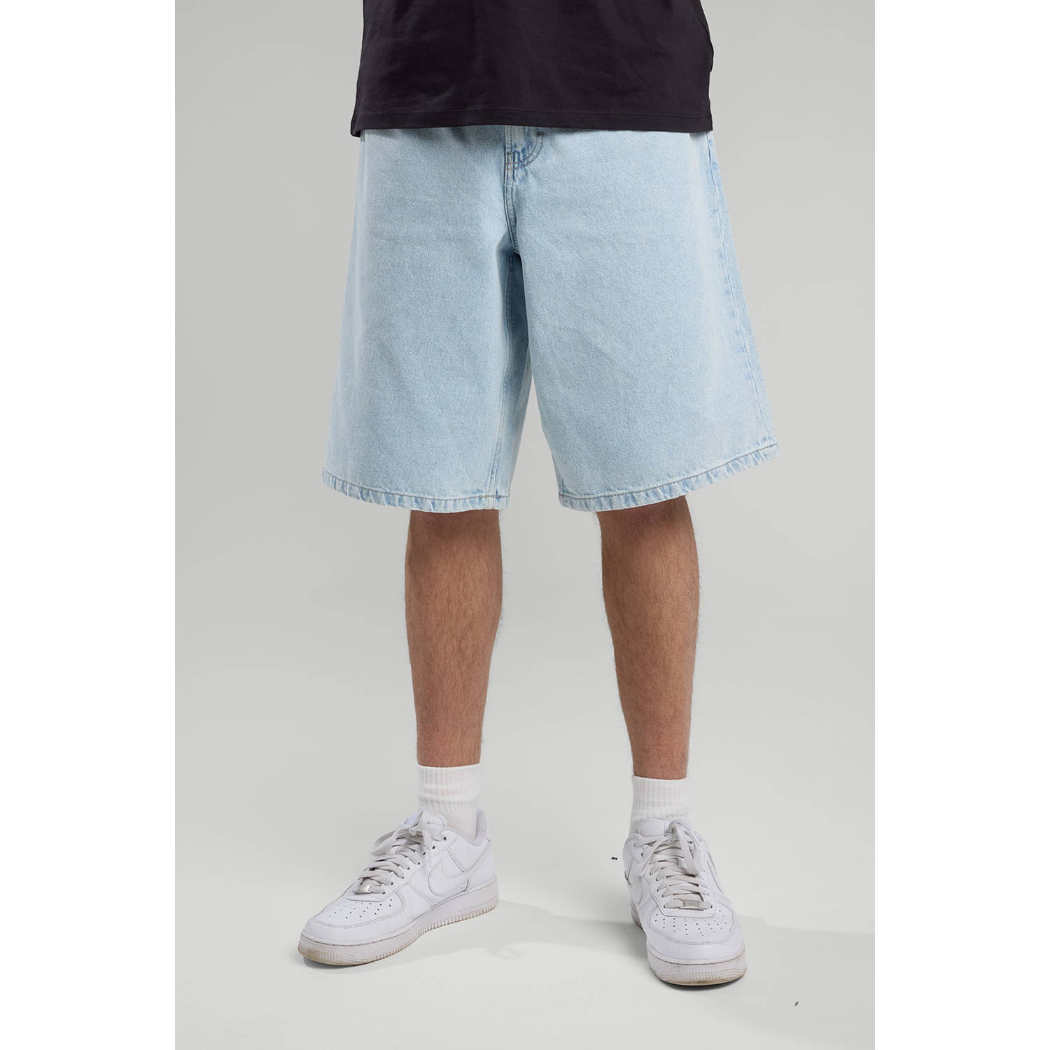America Today denim loose short lichtblauw