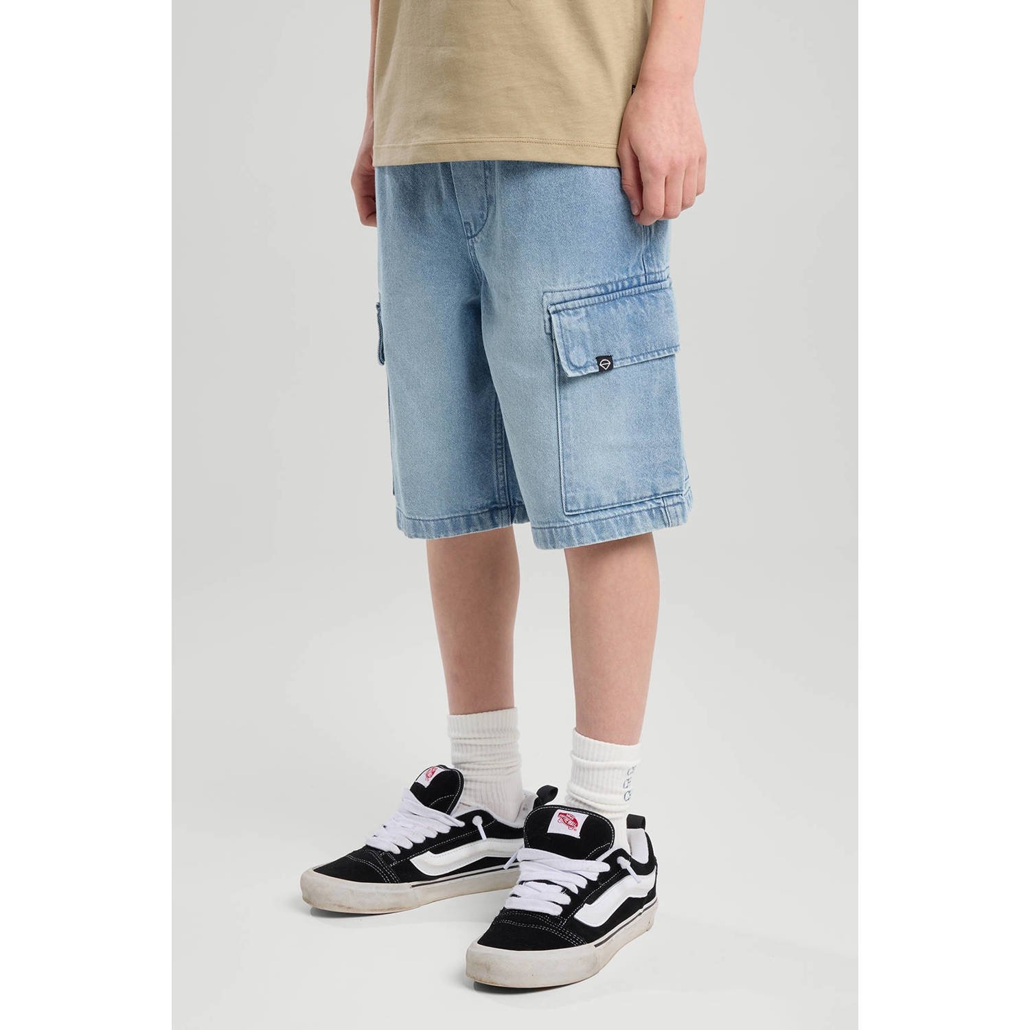 America Today denim short medium blue denim