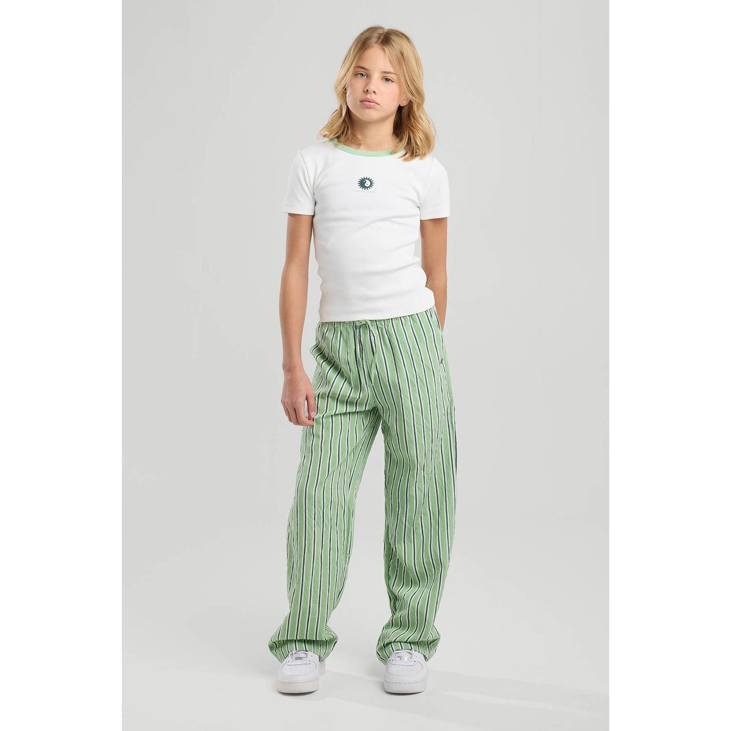 America Today casual broek lichtgroen