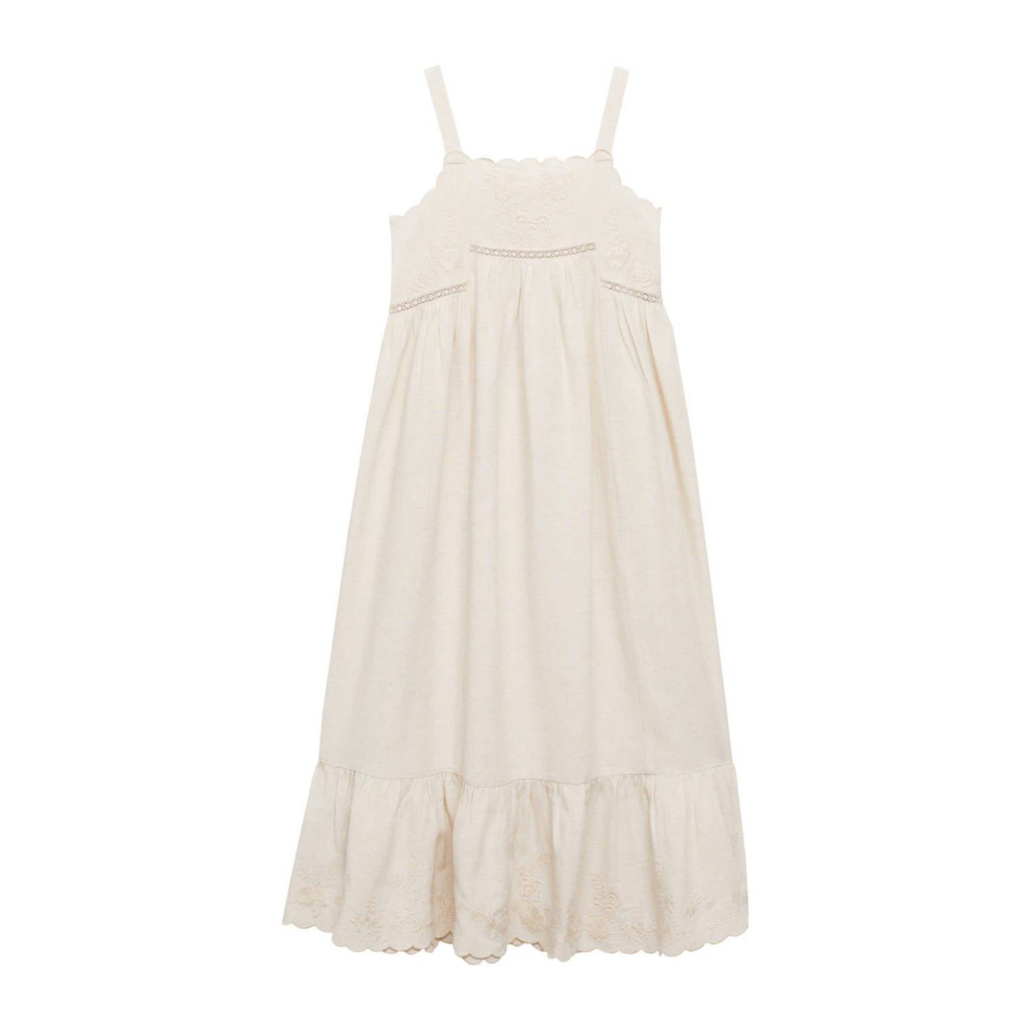 Mango Kids zomerjurk beige