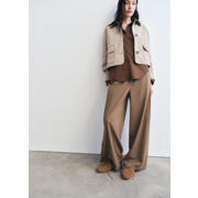 thumbnail: Mango   suède mocassins cognac