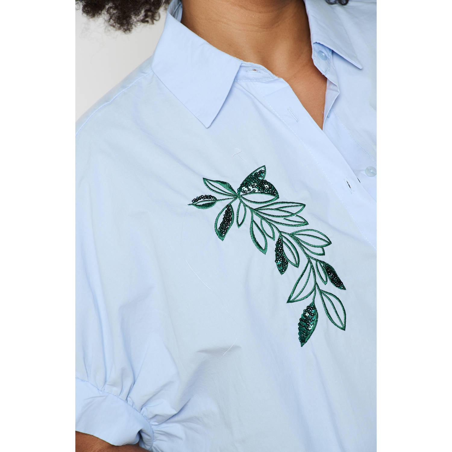 LOLALIZA blouse lichtblauw