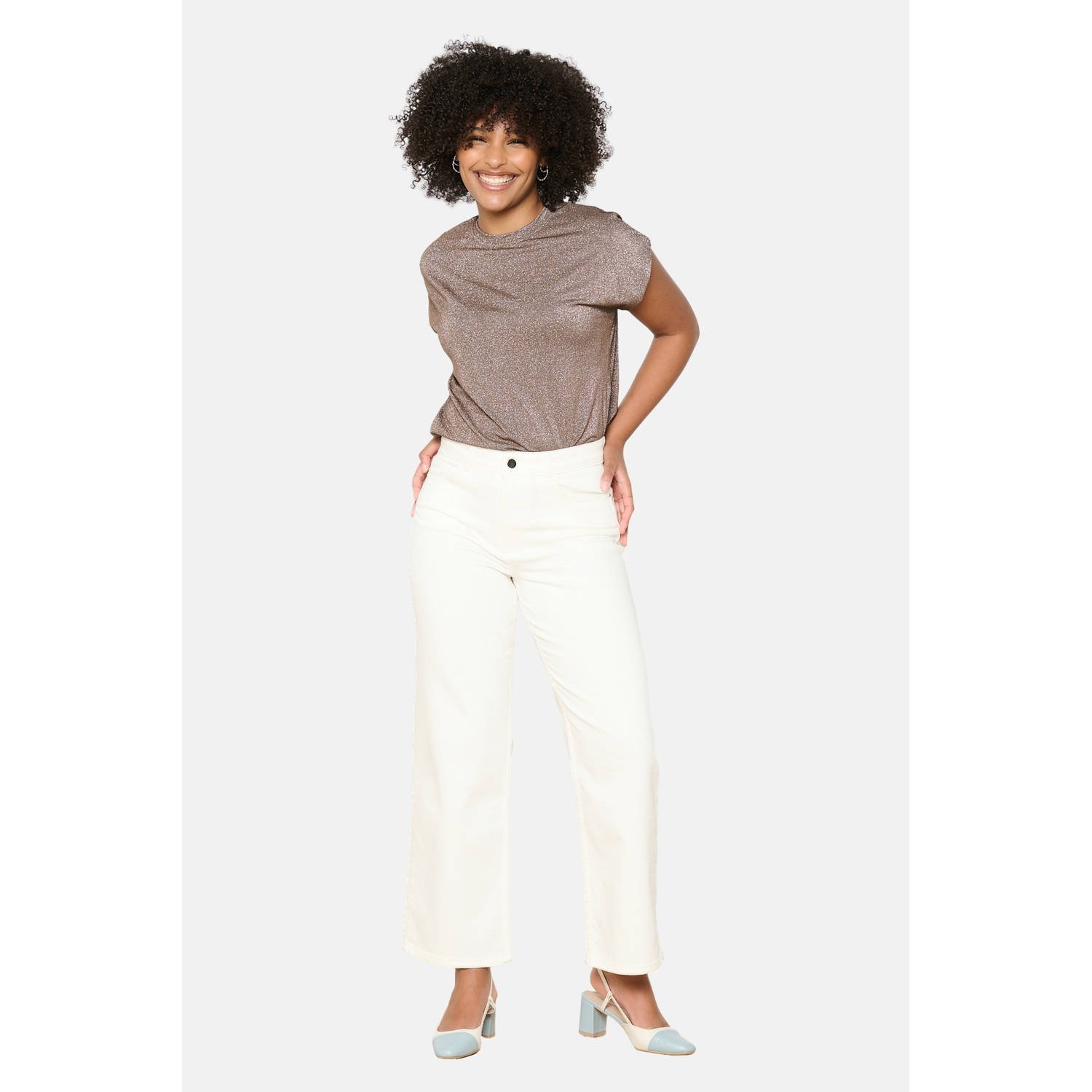 LOLALIZA high waist ecru