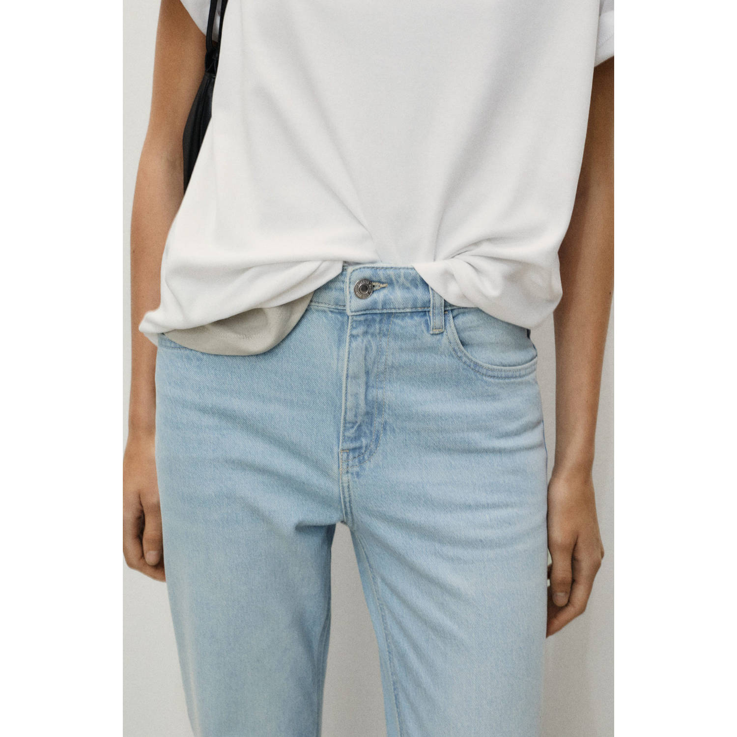 Mango slim fit jeans light blue denim